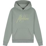 Malelions - Striped Signature Hoodie - Groen - Voor Kinderen