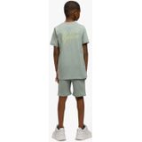 Malelions Kids Striped Signature T-Shirt - Agave Green 4