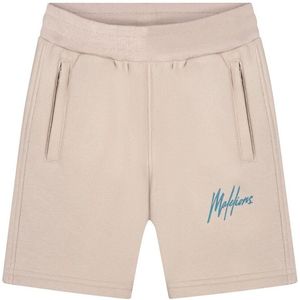 Malelions Zomer short jongens - taupe - Signature - gestreept