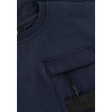 Malelions - Nylon Pocket T-Shirt - Marine - Kinderen