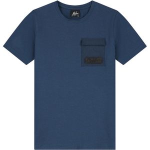 Malelions - Nylon Pocket T-Shirt - Marine - Kinderen