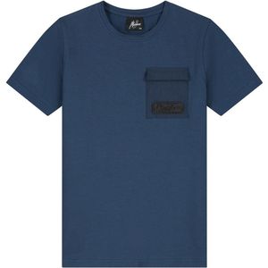 Malelions Zomer t-shirt jongens - navy blauw - nylon pocket