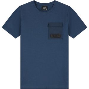 Malelions - Nylon Pocket T-Shirt - Marine - Kinderen