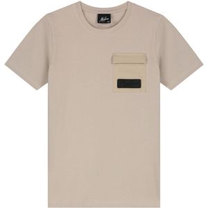 Malelions T-shirt Nylon Pocket - Taupe