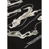 Malelions T-shirt Zwart - Fotoprint - Ronde Hals - Junior