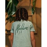 Malelions - Junior Signature Towelling T-Shirt - Agave Green - 77% Katoen / 23% Polyester