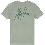 Malelions - Junior Signature Towelling T-Shirt - Agave Green - 77% Katoen / 23% Polyester
