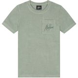 Malelions - Junior Signature Towelling T-Shirt - Agave Green - 77% Katoen / 23% Polyester