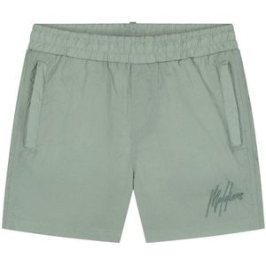 Malelions - Kids Crinkle Swim Shorts - Zwembroek - Agave Green - 100% Nylon