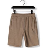 Malelions - Seersucker Shorts - Taupe - Korte Broeken