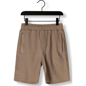 MALELIONS - Seersucker Shorts - Taupe - Polyester