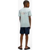 Malelions - Kids Splash - T-Shirt - Sky Blue - 95% Katoen, 5% Elastaan