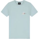 Malelions - Kids Splash - T-Shirt - Sky Blue - 95% Katoen, 5% Elastaan