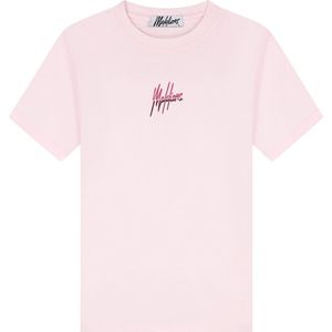 Malelions - Women Kiki T-Shirt - Licht Roze/Aubergine - Slim Fit