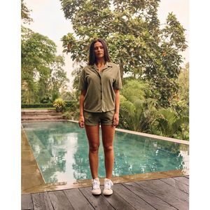 Malelions Women Limited Towelling Shorts - Army Green XXS