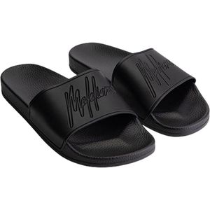 Malelions - Signature Slides - Badslippers - Zwart - 100% Rubber