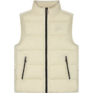 Malelions - Matt Crinkle - Gewatteerd Vest - Beige