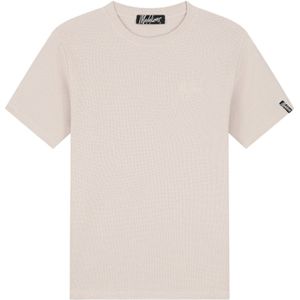 Malelions Signature Waffle T-Shirt - Beige XS