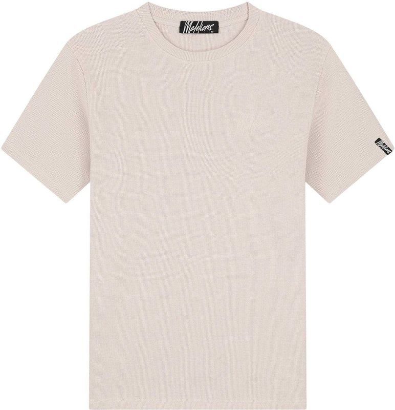 Malelions - Signature Waffle Shirt - Beige - T-shirt