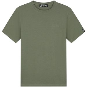 Malelions signature waffle t-shirt in de kleur groen.
