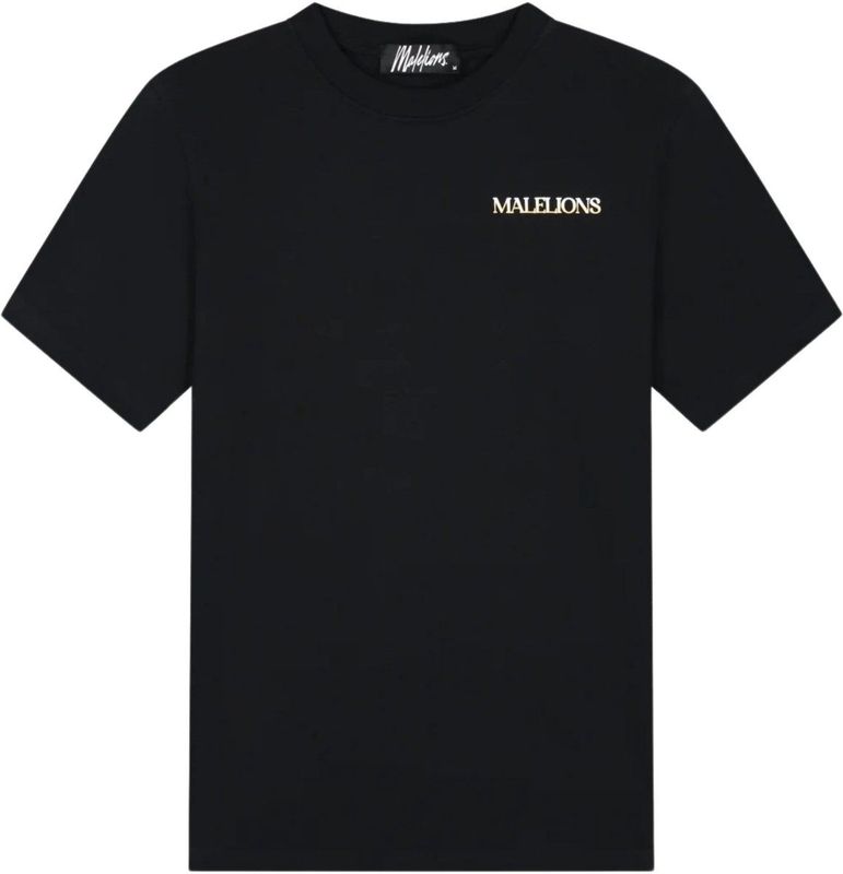 Malelions - T-shirt - Zwart - Heren - 100% Katoen