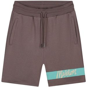Malelions - Captain - Korte Broeken - Bruin en Fel Blauw - 100% Katoen