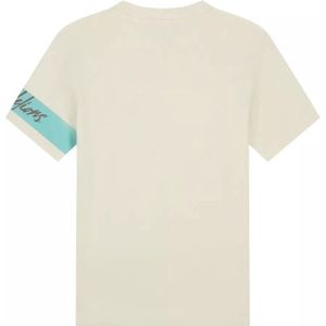Malelions T-shirt - Bright Blue - Slim Fit - 95% Katoen