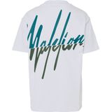 Malelions - Split T-Shirt - Wit - 100% Katoen