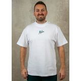 Malelions - Split T-Shirt - Wit - 100% Katoen
