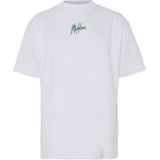 Malelions - Split T-Shirt - Wit - 100% Katoen
