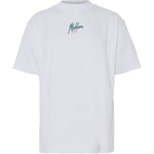 Malelions - Split T-Shirt - Wit - 100% Katoen