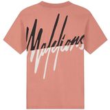 Malelions - T-shirt - Beige - Oversized Pasvorm - Katoen