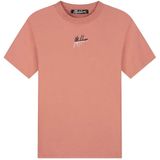 Malelions - T-shirt - Beige - Oversized Pasvorm - Katoen