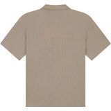 Malelions - Seersucker Shirt - Taupe - 100% Polyester