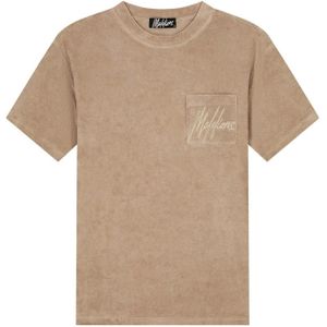 Malelions - Signature Towelling - T-shirt - Taupe