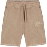 Malelions - Signature Towelling Shorts - Taupe - Korte Broek