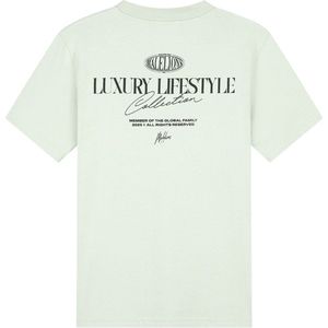Malelions T-shirt Lichtgroen met Print en Korte Mouwen