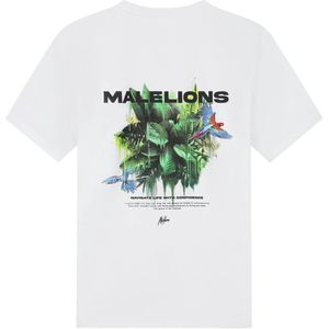 Malelions - Parrot - T-shirt - Zwart - Katoen