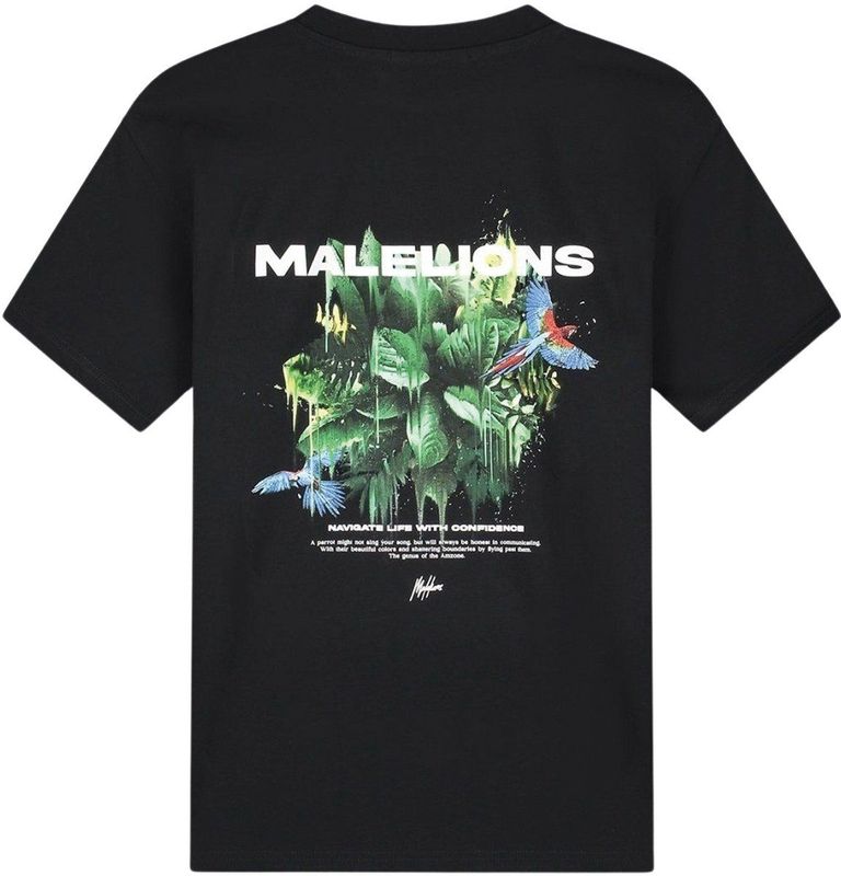 Malelions - Parrot - T-shirt - Zwart