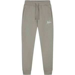 Malelions sport logo joggingbroek in de kleur groen.
