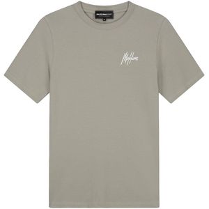 Malelions - Sport Logo T-Shirt - Groen - 95% Katoen / 5% Elastane