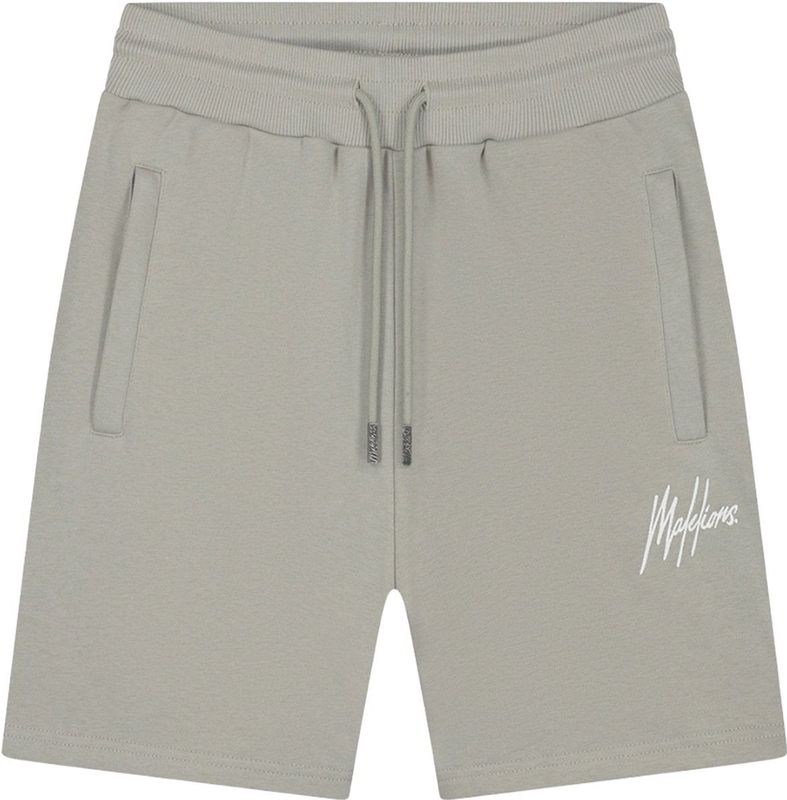 Malelions Korte Broek Sport Logo - Ecru