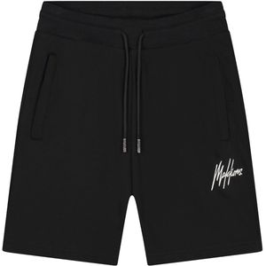 Malelions Sport Logo Shorts - Zwart - Lichtgewicht en Ademend