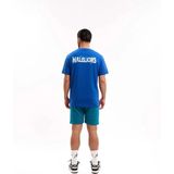 Malelions - T-shirt - Blauw - Regular Fit - 100% Katoen