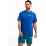 Malelions - T-shirt - Blauw - Regular Fit - 100% Katoen