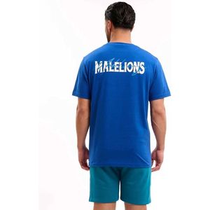 Malelions - Men Regular Iconic T-Shirt - Midnight Blue/Ink Blue - T-shirt
