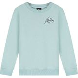 Malelions Kids Striped Signature Sweater - Aqua Grey/Anthracite 4-104