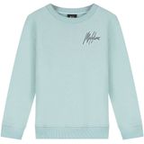 Malelions Kids Striped Signature Sweater - Aqua Grey/Anthracite 4-104