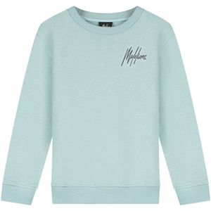 Malelions - Kids Striped Signature Sweater - Aqua Grey/Anthracite