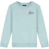 Malelions - Kids Striped Signature Sweater - Aqua Grey/Anthracite